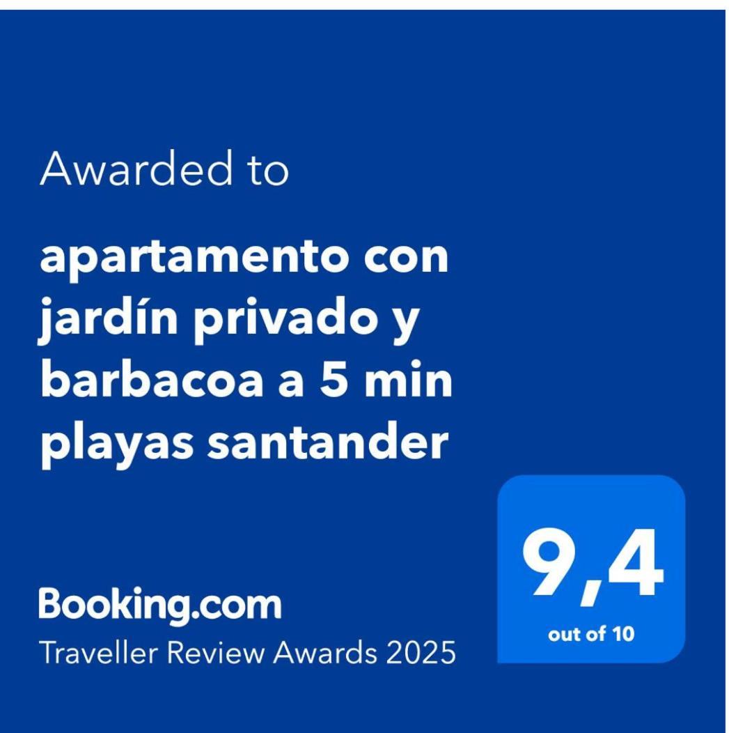 Apartamento Con Jardin Privado Y Barbacoa A 5 Min Playas Santander Dış mekan fotoğraf